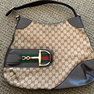 Gucci Hasler Horsebit Hobo Bag